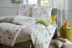 casaNOVA Renforcé-Bettwäsche BELLA 135 x 200 cm grau/mehrfarbig