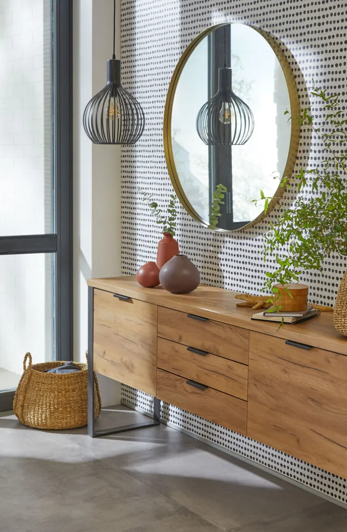 casaNOVA Retrofit Pendelleuchte COLLIN II 35 cm schwarz