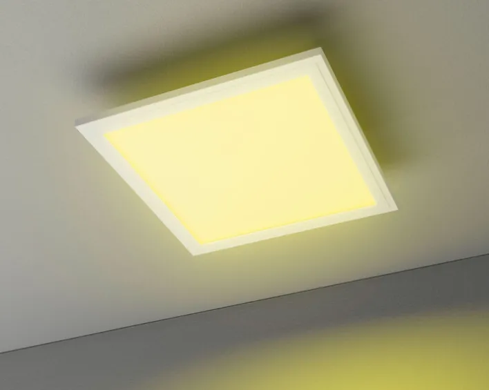 casaNOVA Smart Home CCT LED Deckenlampe COLORES 30 x 30 cm weiß