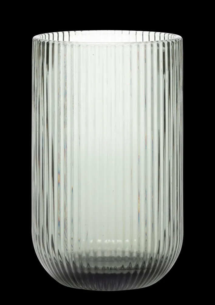 casaNOVA Trinkglas RIFFLE 465 ml grau