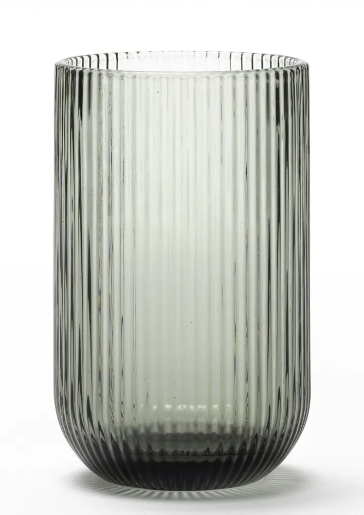 casaNOVA Trinkglas RIFFLE 465 ml grau