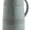 casaNOVA Vase BOHO 26 cm blau /goldfarbig