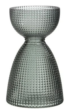 casaNOVA Vase Glas 14 cm hellgrün