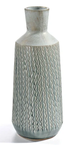 casaNOVA Vase WEIHNACHTSZAUBER 36 cm hellblau