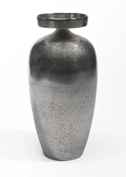 casaNOVA Weihnachten Kerzenständer bauchig 38 cm alufarbig