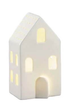 casaNOVA Weihnachten LED Lichtobjekt Haus 18 cm