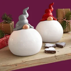 casaNOVA Weihnachtsdeko Gebäckdose WICHTEL 17,8 cm