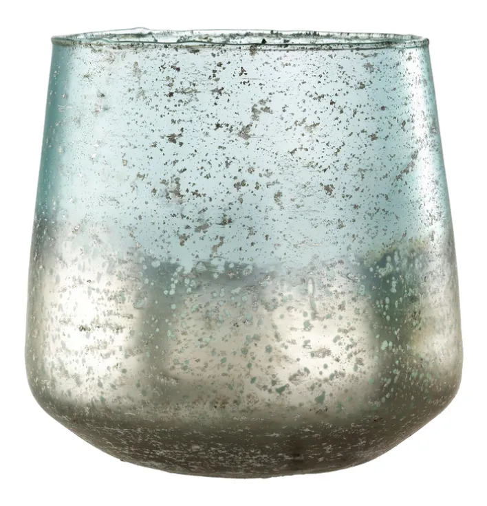 casaNOVA Windlicht 15 cm blau