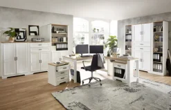 CASAVANTI Aktenschrank JASMIN 86 x 204 cm Pinie hell/ Artisan Eiche