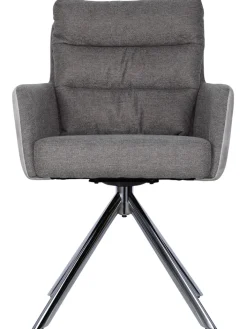 CASAVANTI Armlehnenstuhl 65x90 cm Samt Beige / Braun