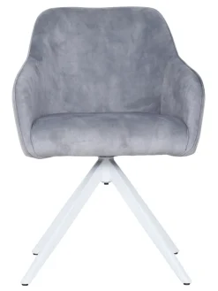 CASAVANTI Armlehnstuhl GENT hellgrau/weiß