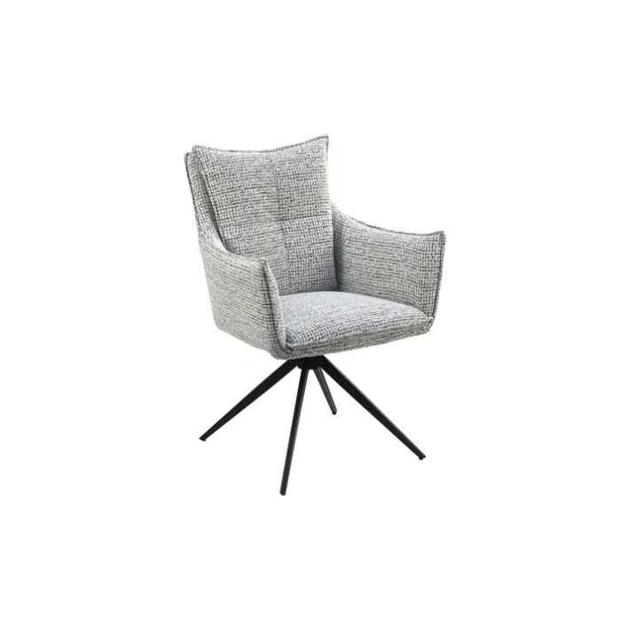 CASAVANTI Armlehnstuhl MARLENE grau/schwarz