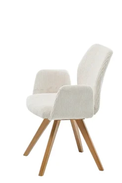 CASAVANTI Armlehnstuhl RAYAN Eiche natur/beige