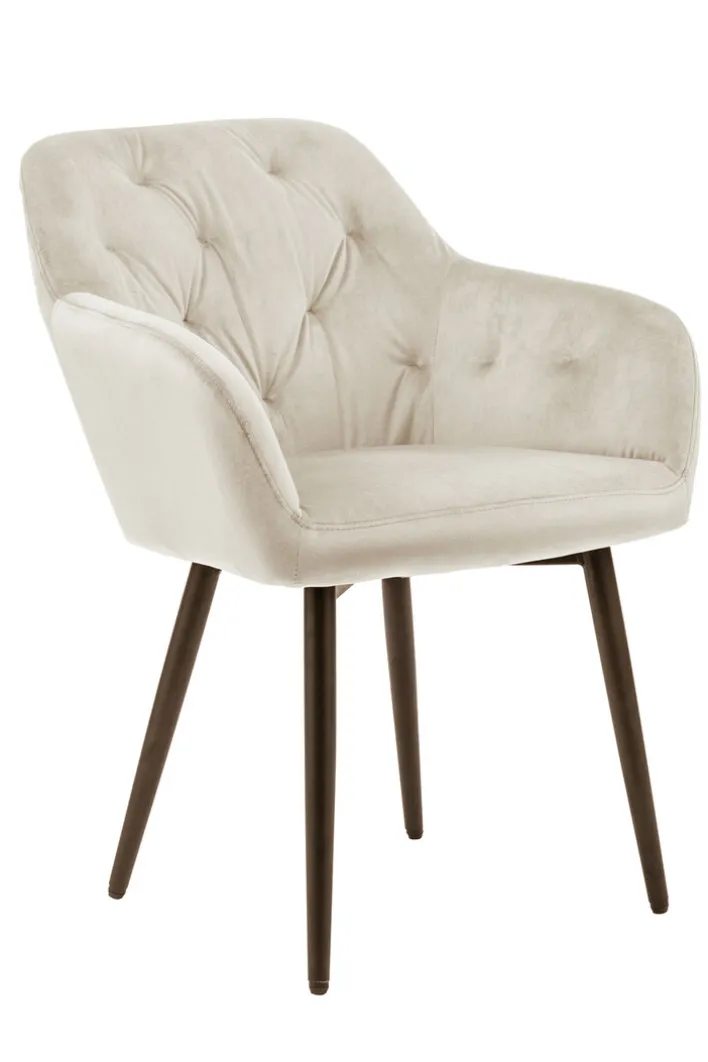 CASAVANTI Armlehnstuhl Samt creme