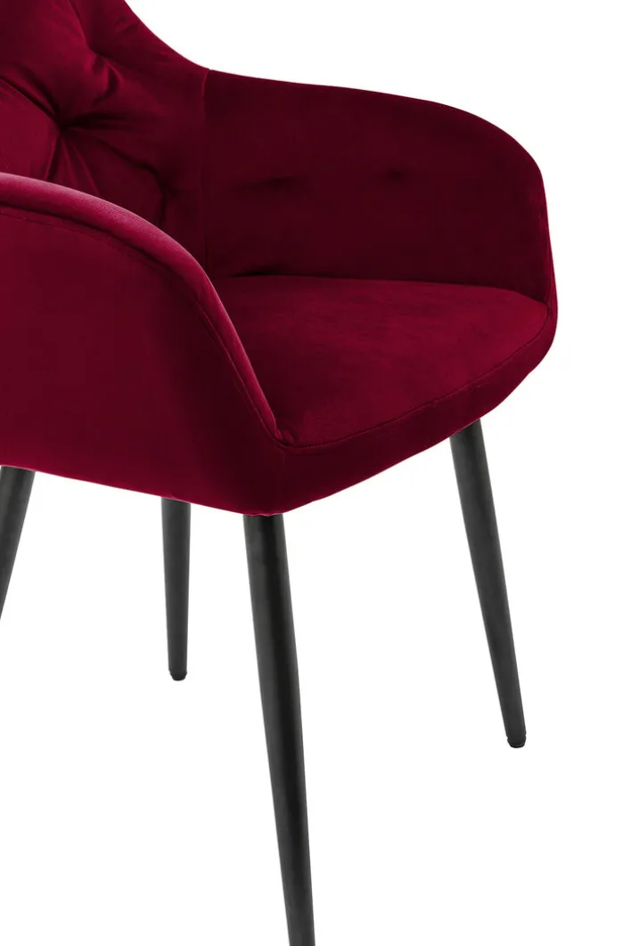 CASAVANTI Armlehnstuhl Samt rot