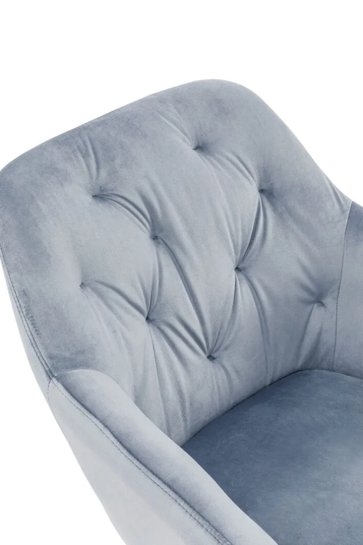 CASAVANTI Armlehnstuhl Samt hellgrau