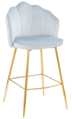 CASAVANTI Barhocker 2er Set hellgrau