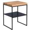 CASAVANTI Beistelltisch 50 x 62 x 40 cm Holznachbildung braun
