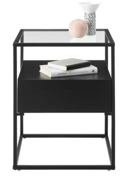 CASAVANTI Beistelltisch EVORA schwarz