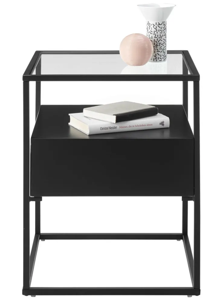 CASAVANTI Beistelltisch EVORA schwarz