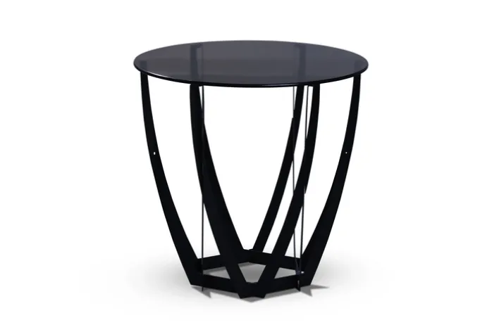 CASAVANTI Beistelltisch MAYA 1 50 x 50 x 50 cm grau/schwarz