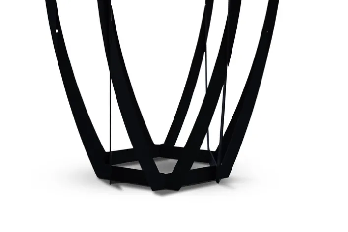 CASAVANTI Beistelltisch MAYA 1 50 x 50 x 50 cm grau/schwarz