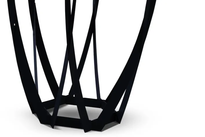 CASAVANTI Beistelltisch MAYA 1 50 x 50 x 50 cm grau/schwarz