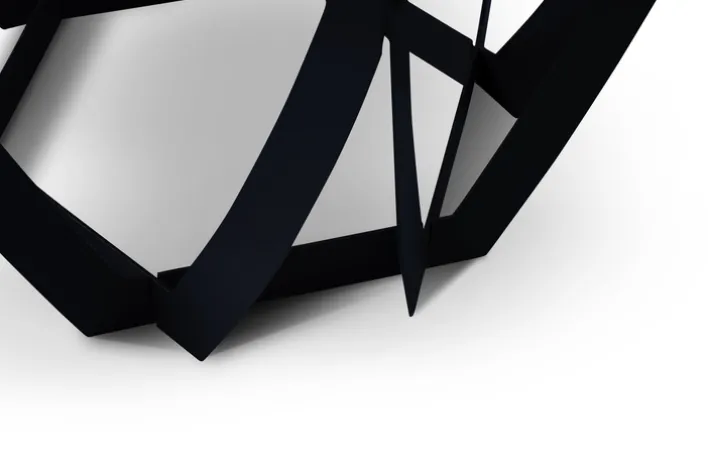 CASAVANTI Beistelltisch MAYA 1 50 x 50 x 50 cm grau/schwarz