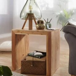 CASAVANTI Beistelltisch MUMBAI 60 x 36 cm Akazie