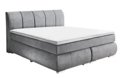 CASAVANTI Boxspringbett MALIN 180 x 200 cm grau