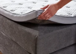 CASAVANTI Boxspringbett PORTAGE 180 x 200 cm grau