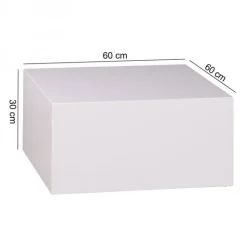 CASAVANTI Couchtisch 60 x 60 cm Weiß