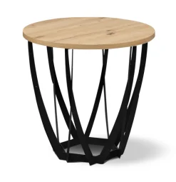 CASAVANTI Couchtisch MELLA 50 x 50 x 50 cm braun/schwarz