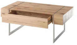 CASAVANTI Couchtisch PAPHOS 110 x 60 cm silber