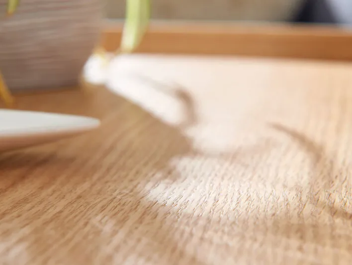 CASAVANTI Couchtisch rund 78 cm Schwarz/ Eiche