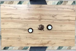 CASAVANTI Esstisch 160 x 90 cm braun/schwarz