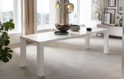 CASAVANTI Esstisch 120-240 x 80 cm weiß