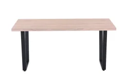 CASAVANTI Esstisch 160 x 90 cm Sonoma Eiche/schwarz