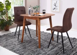 CASAVANTI Esstisch 80 x 80 x 78 cm braun