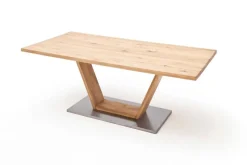 CASAVANTI Esstisch GRETA V 160 x 90 cm braun/ silberfarbig