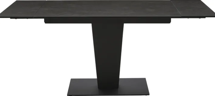 CASAVANTI Esstisch LAGO 120(180) x 80 cm Glaskeramik/schwarz