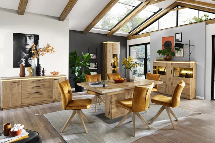 CASAVANTI Esstisch MODENA 180 - 280 x 100 cm Viking Oak