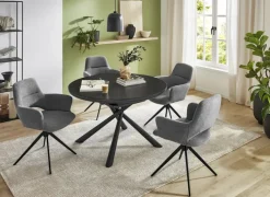 CASAVANTI Esstisch MYLOS Ø120 cm anthrazit