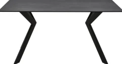 CASAVANTI Esstisch TAIGA 160 x 90 cm Glaskeramik grau/schwarz