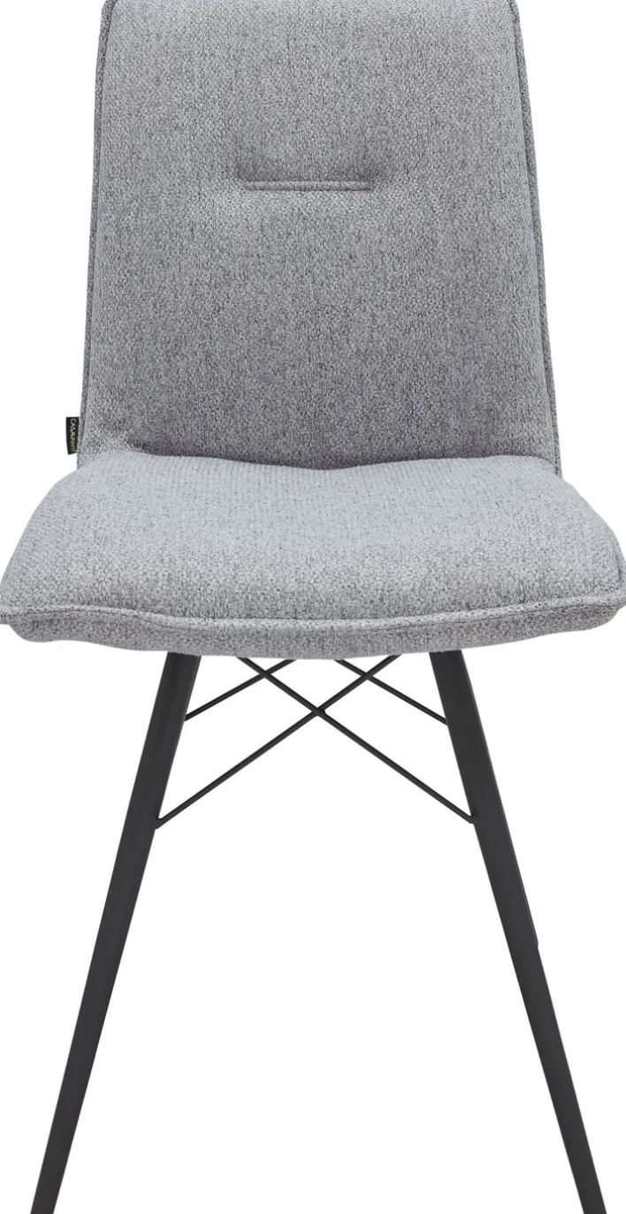 CASAVANTI Esszimmerstuhl MIA hellgrau/schwarz