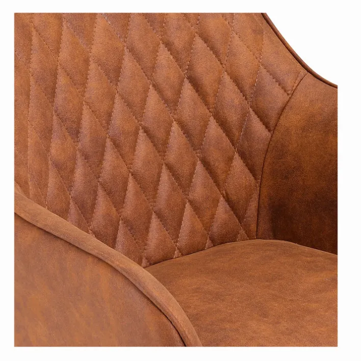 CASAVANTI Esszimmerstuhl 2er Set Mikrofaser braun