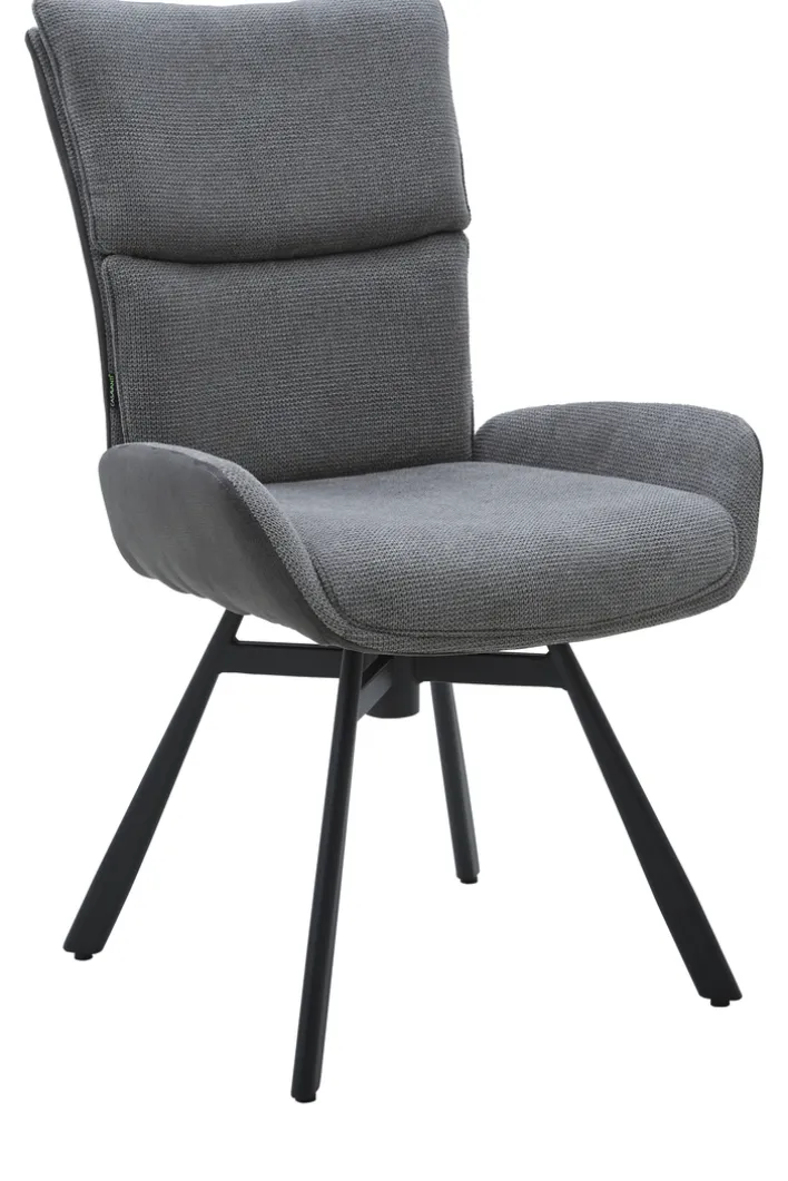 CASAVANTI Esszimmerstuhl VARREL pulverbeschichtet Grau