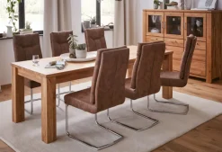 CASAVANTI Esszimmerstuhl MONZA 2er Set vintagebraun