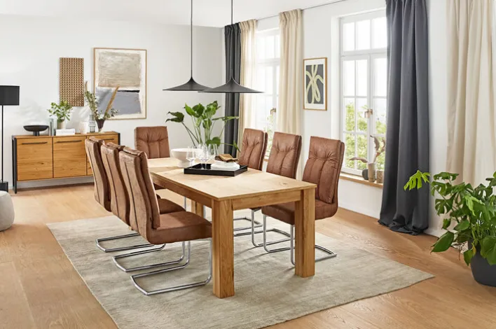 CASAVANTI Esszimmerstuhl MONZA 2er Set vintagebraun