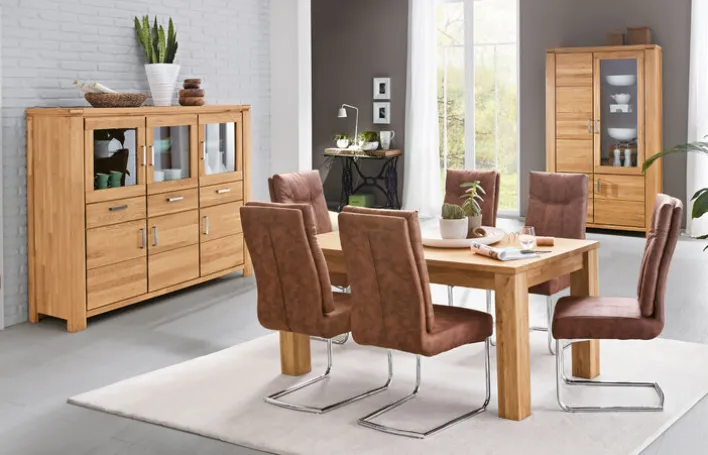 CASAVANTI Esszimmerstuhl MONZA 2er Set vintagebraun